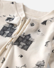 Baby Organic Cotton Sleep & Play Pajamas in Spooky Village