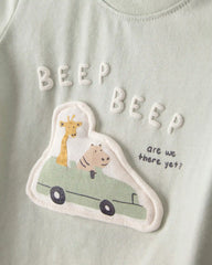 Baby 2-Piece Road Trip Graphic Tee & Pant Set - Green