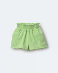 Toddler Girl Swing Shorts with Pockets - Lime Green