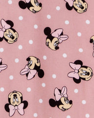 Kid Disney© Minnie Mouse Coat-Style Loose Fit 2-Piece Pajamas - Pink