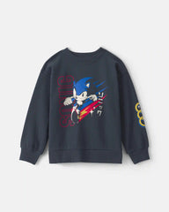 Boys Sonic The Hedgehog™ Pullover Sweatshirt - Navy Blue