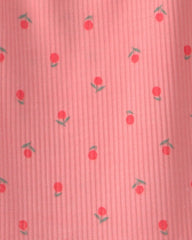Girls Cherry Sleeveless Night Gown - Coral
