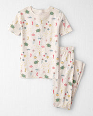 Kid 2-Piece Organic Cotton Pajamas in Under the Sea