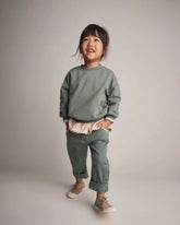 Toddler Girl Otter Sweatshirtâ„¢ with Bow Pockets - Olive