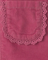 Baby Girl Corduroy Overalls - Purple