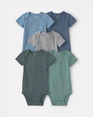 Baby Boy 9-Piece Bodysuits & Pants Set - Blue/Grey/Green