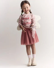 Toddler Girl Celestial Dress Up Wings - Cream/Silver