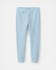 Toddler Boy Rib Snug Fit 2-Piece Pajama Set - Blue