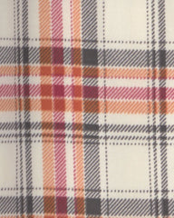 Boys 2-Piece Plaid Gamer Fleece Loose Fit Pajama Set - Grey/Orange