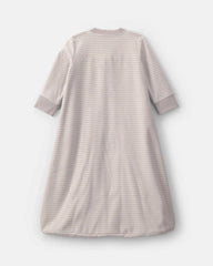 Baby Sheep Striped Fleece Sleep Bag - Grey