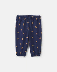 Baby Boy 2-Piece Football French Terry Pullover & Pant Set - Navy Blue