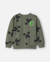 Boys Minecraft® Pullover Sweatshirt - Green/Black