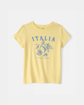 Girls Italia Lemon Graphic Tee - Yellow