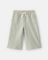 Baby Girl French Terry Drawstring Pants - Green