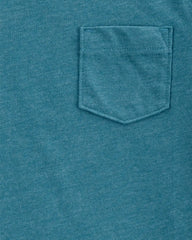 Toddler Boy Solid Short-Sleeve Pocket Tee - Teal