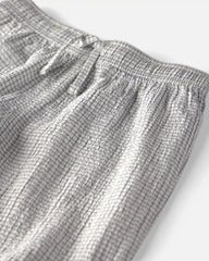 Boys 2-Piece Organic Cotton Seersucker Gauze Top & Short Set