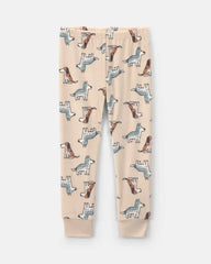 Toddler Boy 2-Piece Dog DreamPlush Snug Fit Pajama Set - Tan