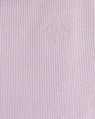 Toddler Girl Logo Embroidered Ribbed Tee - Purple