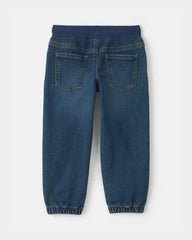 Toddler Boy Denim Jogger - Dark Wash