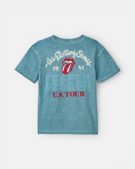 Boys Rolling Stones Graphic Tee - Turquoise