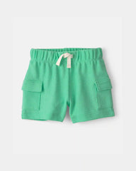 Baby Boy 3-Piece Shark Top, Bodysuit & Short Set - Green/Ivory