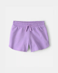 Girls French Terry Shorts - Purple