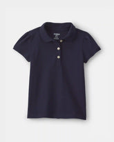 Toddler Girl Uniform Polo Shirt - Navy