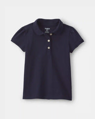 Toddler Girl Uniform Polo Shirt - Navy