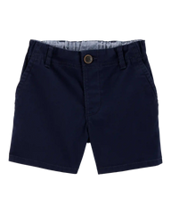 Toddler Stretch Chino Uniform Shorts - Navy