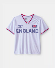 Kids 2-Piece Umbro England Soccer Jersey & Short Set - Red/Blue/White