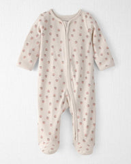 Baby Girl Organic Cotton Sleep & Play Pajama in Strawberry