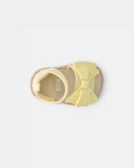 Baby Girl Bow Sandals - Yellow
