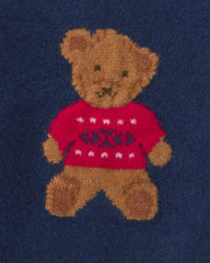 Baby Boy Bear Sweater - Navy Blue