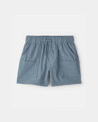 Toddler Boy Woven Pocket Shorts - Blue