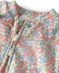Baby Girl Organic Cotton Sleep & Play Pajama in Spring Floral