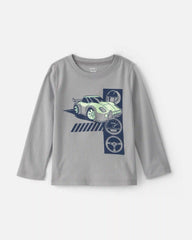 Toddler Boy 'Speed Racer' Car Long-Sleeve Graphic Tee - Grey
