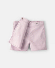 Girls Twill Wrap Skort - Purple