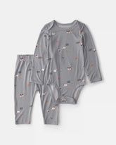 Baby 2-Piece Halloween PurelySoftâ„¢ Long-Sleeve Bodysuit & Pant Set - Grey