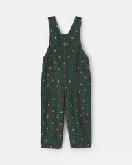 Toddler Boy Nutcracker Corduroy Overalls - Green