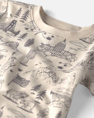 Toddler 2-Piece Organic Cotton Pajamas in Stars Stripes and Sights