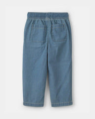 Toddler Boy Chambray Straight-Leg Pant - Light Wash