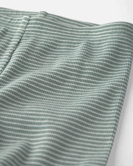 Toddler 2-Piece Organic Cotton Ribbed Pajamas in Stripes