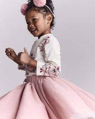 Toddler Girl Avenue Twirl™ Midi Skirt with Tulle - Light Pink