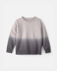 Boys 2-Piece Ombre French Terry Pullover & Pant Set - Grey