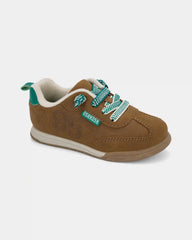 Toddler Boy Varsity Sneakers - Brown/Green