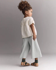 Toddler Girl Wide-Leg Drape Pant - Light Blue