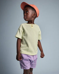 Toddler Boy Henley Tee with Pocket - Yellow