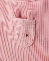 Baby 3-Pack Floral Bibs - Pink/Ivory