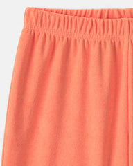 Boys 2-Piece Gaming Short-Sleeve Pajama Set - Ivory/Orange