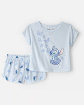 Toddler Girl 2-Piece Disney© Lilo & Stitch Short-Sleeve Pajama Set - Blue